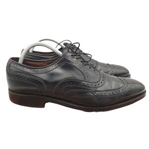 Toro Oxford Dress Shoes Mens Size 9 B Black Leather Wing Tip Brogue 85220‎